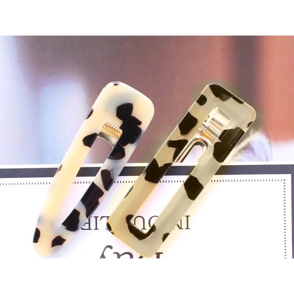 🔥HP🔥 NEW Large Barrettes / Clips Pearl & Acrylic - Picture 8 of 8